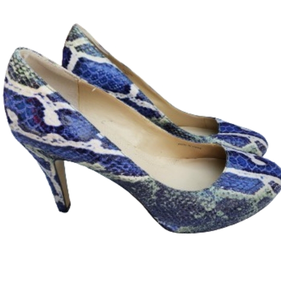 Ellen Tracy Faux Snake‎ sexy heels 8 - Picture 1 of 9